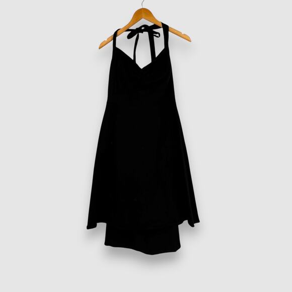 Torrid Halter Fit and Flare Pinup Dress Black Size 26 - Picture 2 of 4